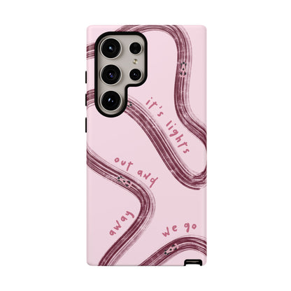 Pink Lights Out F1 Phone Case Design, Trendy F1 Gift, Formula 1 Gift, Cute F1 Phone Case, Unique Formula One Phone Case
