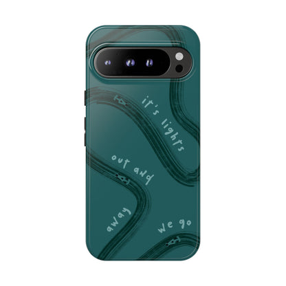 Teal Lights Out F1 Phone Case Design, Trendy F1 Gift, Formula 1 Gift, Cute F1 Phone Case, Unique Formula One Phone Case