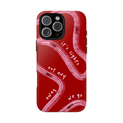 Red and Pink Lights Out F1 Phone Case Design, Trendy F1 Gift, Formula 1 Gift, Cute F1 Phone Case, Unique Formula One Phone Case