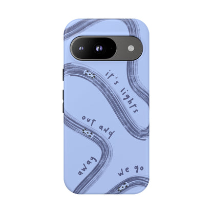 Blue Lights Out F1 Phone Case Design, Trendy F1 Gift, Formula 1 Gift, Cute F1 Phone Case, Unique Formula One Phone Case