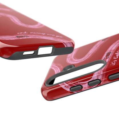 Red and Pink Lights Out F1 Phone Case Design, Trendy F1 Gift, Formula 1 Gift, Cute F1 Phone Case, Unique Formula One Phone Case