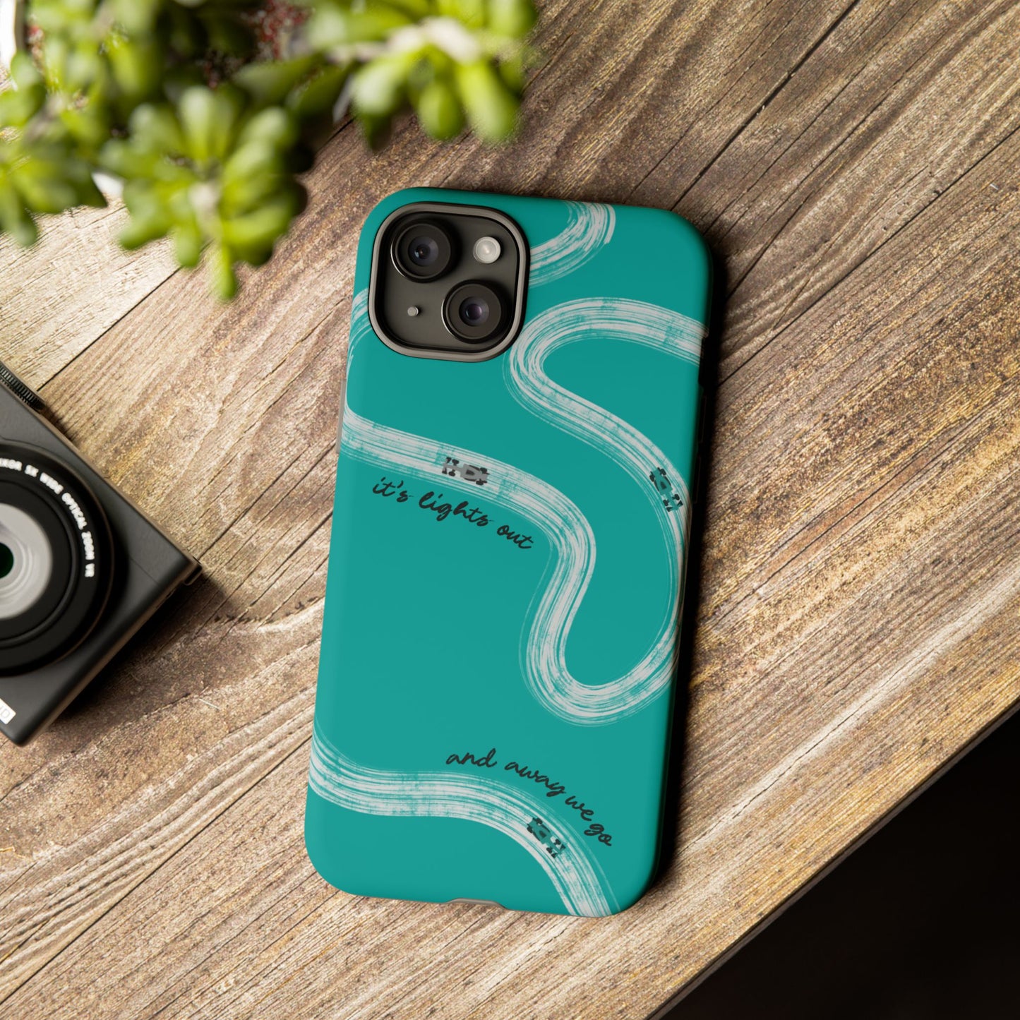 Mercedes F1 Phone Case Painted "its lights out and away we go", Trendy F1 Gift, Formula 1 Gift, Cute F1 Phone Case
