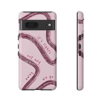 Pink Lights Out F1 Phone Case Design, Trendy F1 Gift, Formula 1 Gift, Cute F1 Phone Case, Unique Formula One Phone Case