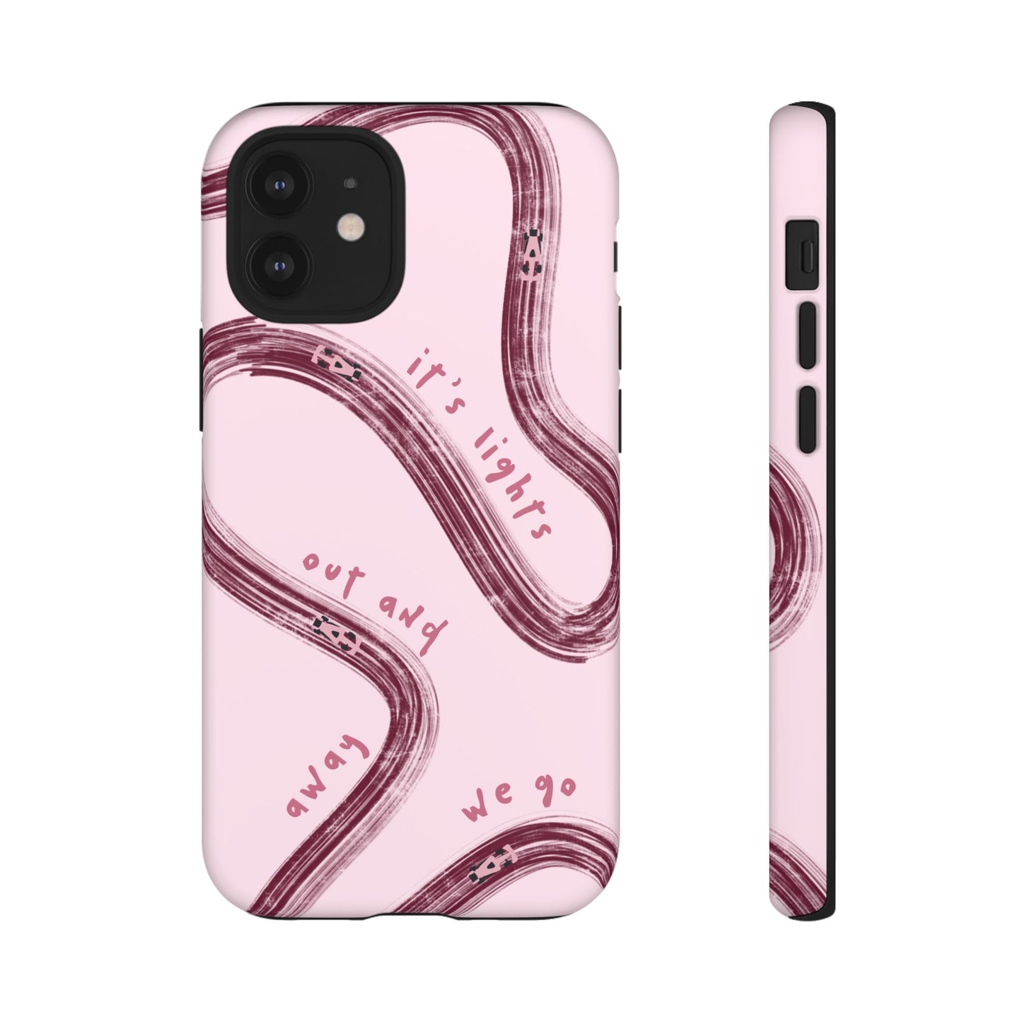 Pink Lights Out F1 Phone Case Design, Trendy F1 Gift, Formula 1 Gift, Cute F1 Phone Case, Unique Formula One Phone Case