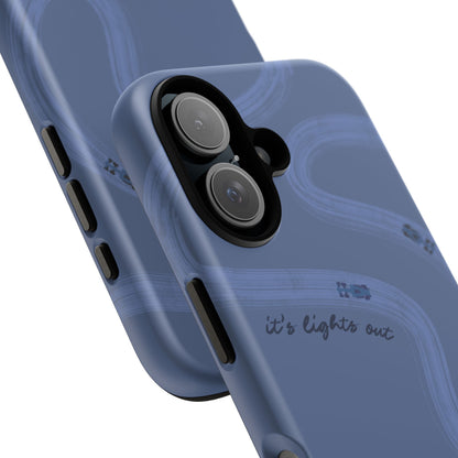 F1 Phone Case Monochrome Dark Blue Painted "its lights out and away we go", Trendy F1 Gift, Formula 1 Gift, Cute F1 Phone Case, Phone Case