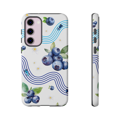 F1 Williams and Blueberries Phone Case, Trendy F1 Gift, Formula 1 Gift, Cute Fruit F1 Phone Case, Unique Phone Case