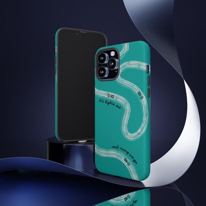 Mercedes F1 Phone Case Painted "its lights out and away we go", Trendy F1 Gift, Formula 1 Gift, Cute F1 Phone Case