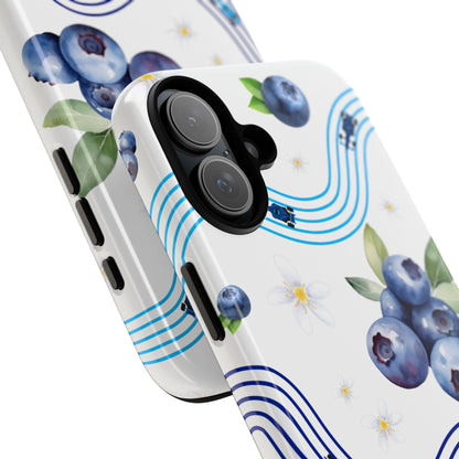 F1 Williams and Blueberries Phone Case, Trendy F1 Gift, Formula 1 Gift, Cute Fruit F1 Phone Case, Unique Phone Case