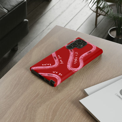 Red and Pink Lights Out F1 Phone Case Design, Trendy F1 Gift, Formula 1 Gift, Cute F1 Phone Case, Unique Formula One Phone Case