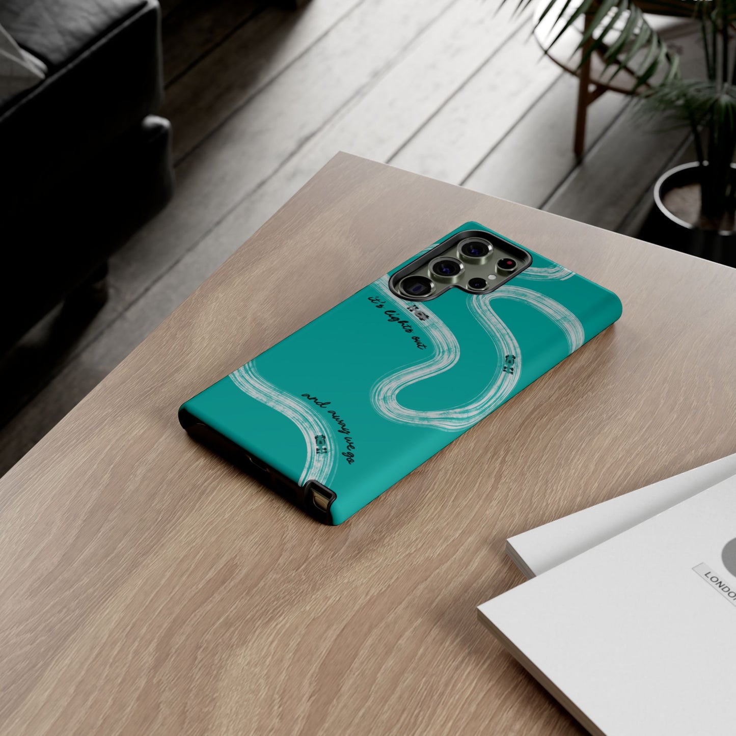 Mercedes F1 Phone Case Painted "its lights out and away we go", Trendy F1 Gift, Formula 1 Gift, Cute F1 Phone Case