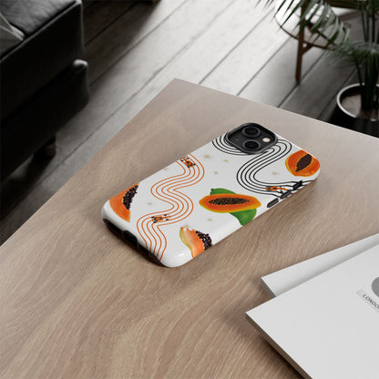 F1 McLaren and Papaya Phone Case , Trendy F1 Gift, Formula 1 Gift, Cute Fruit F1 Phone Case, Unique Phone Case