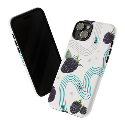 F1 Mercedes and Blackberries Phone Case , Trendy F1 Gift, Formula 1 Gift, Cute Fruit F1 Phone Case, Unique Phone Case