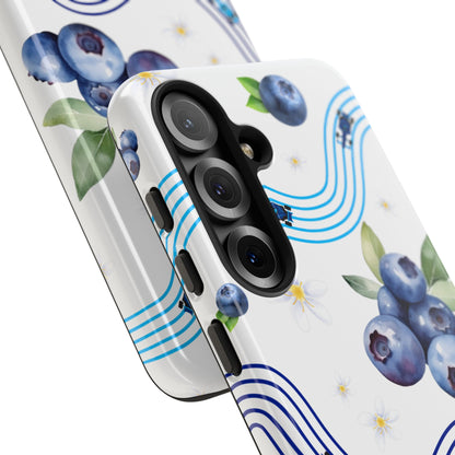 F1 Williams and Blueberries Phone Case, Trendy F1 Gift, Formula 1 Gift, Cute Fruit F1 Phone Case, Unique Phone Case