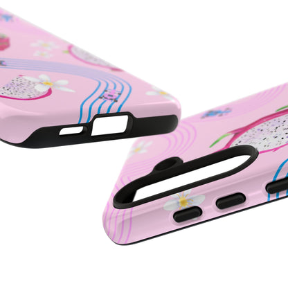 Pink F1 Alpine and Dragonfruit Phone Case, Trendy F1 Gift, Formula 1 Gift, Cute Fruit F1 Phone Case, Unique Phone Case