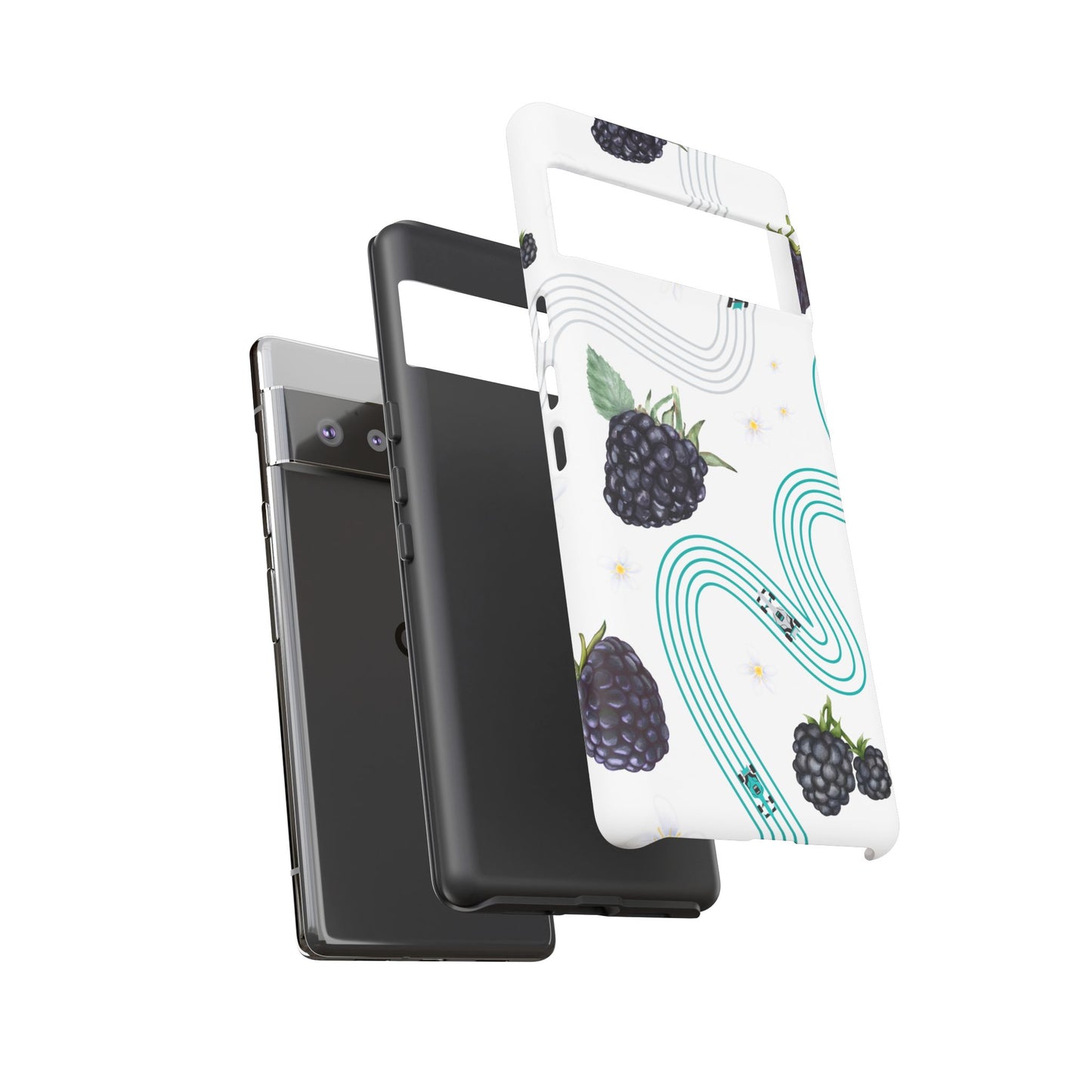 F1 Mercedes and Blackberries Phone Case , Trendy F1 Gift, Formula 1 Gift, Cute Fruit F1 Phone Case, Unique Phone Case