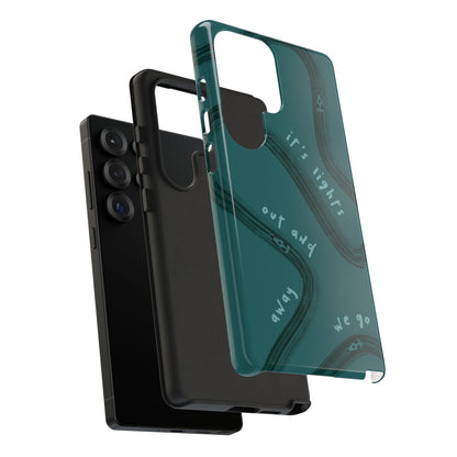 Teal Lights Out F1 Phone Case Design, Trendy F1 Gift, Formula 1 Gift, Cute F1 Phone Case, Unique Formula One Phone Case