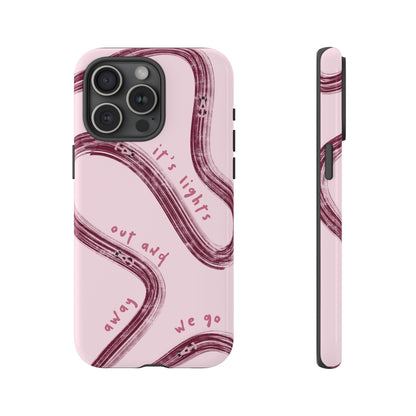 Pink Lights Out F1 Phone Case Design, Trendy F1 Gift, Formula 1 Gift, Cute F1 Phone Case, Unique Formula One Phone Case