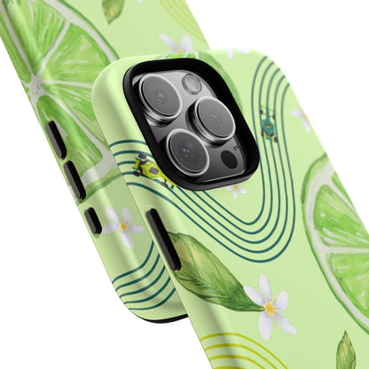 Green F1 Aston Martin and Lime Phone Case, Trendy F1 Gift, Formula 1 Gift, Cute Fruit F1 Phone Case, Unique Phone Case