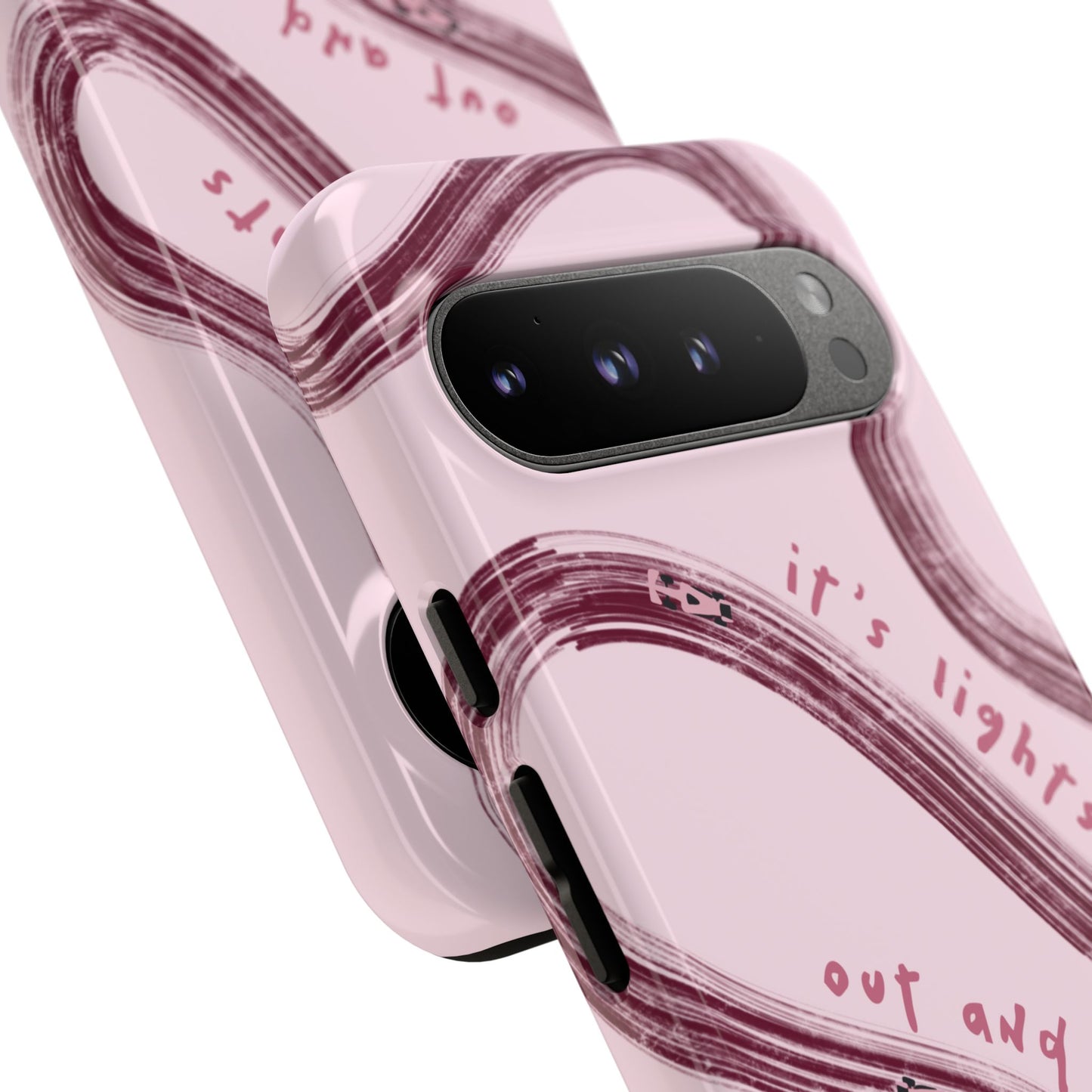 Pink Lights Out F1 Phone Case Design, Trendy F1 Gift, Formula 1 Gift, Cute F1 Phone Case, Unique Formula One Phone Case