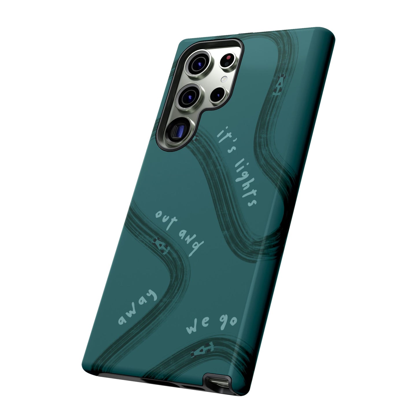 Teal Lights Out F1 Phone Case Design, Trendy F1 Gift, Formula 1 Gift, Cute F1 Phone Case, Unique Formula One Phone Case