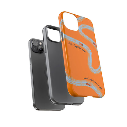 F1 Phone Case McLaren Painted "its lights out and away we go", Trendy F1 Gift, Formula 1 Gift, Cute F1 Phone Case, Phone Case