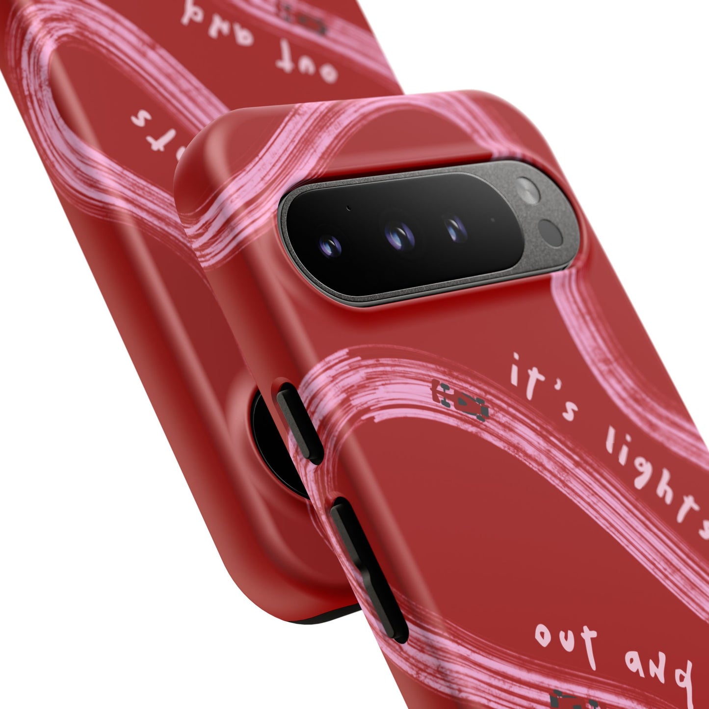 Red and Pink Lights Out F1 Phone Case Design, Trendy F1 Gift, Formula 1 Gift, Cute F1 Phone Case, Unique Formula One Phone Case