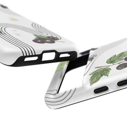 F1 Cadillac and Black Currants Phone Case, Trendy F1 Gift, Formula 1 Gift, Cute Fruit F1 Phone Case, Unique Phone Case