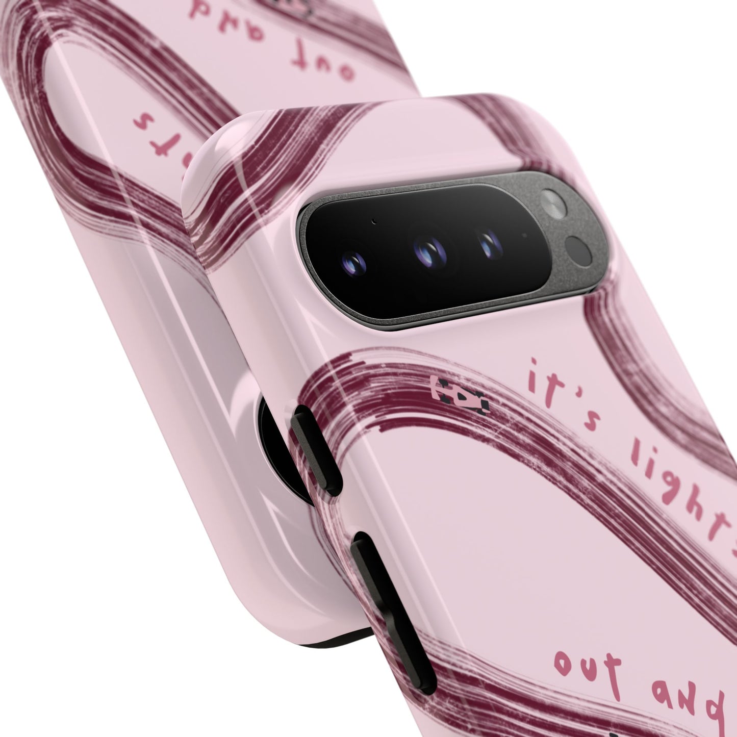 Pink Lights Out F1 Phone Case Design, Trendy F1 Gift, Formula 1 Gift, Cute F1 Phone Case, Unique Formula One Phone Case