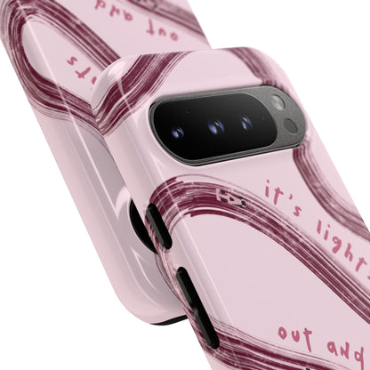 Pink Lights Out F1 Phone Case Design, Trendy F1 Gift, Formula 1 Gift, Cute F1 Phone Case, Unique Formula One Phone Case