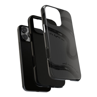 F1 Phone Case Monochrome Black Painted "its lights out and away we go", Trendy F1 Gift, Formula 1 Gift, Cute F1 Phone Case, Phone Case