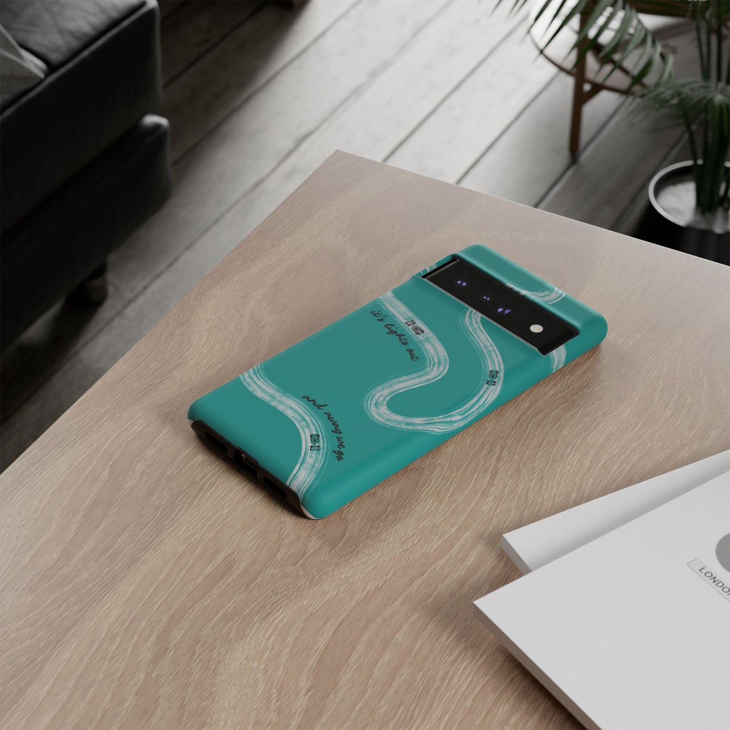 Mercedes F1 Phone Case Painted "its lights out and away we go", Trendy F1 Gift, Formula 1 Gift, Cute F1 Phone Case