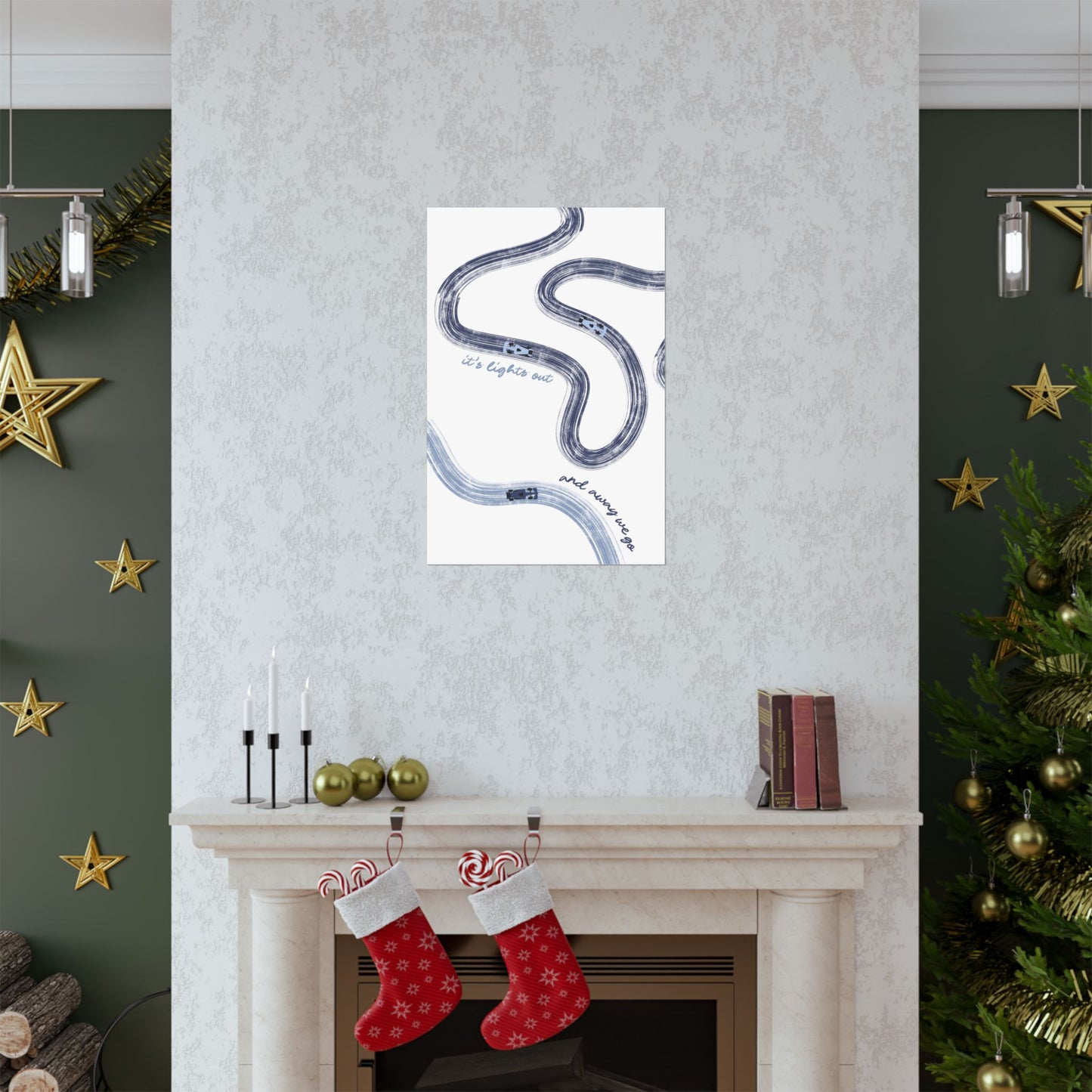 Blue F1 Matte Vertical Poster | F1 Giclée Art Print (US SIZING)