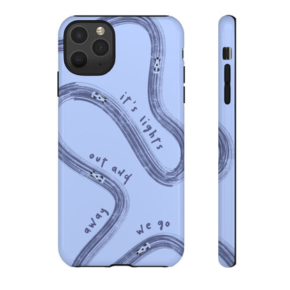 Blue Lights Out F1 Phone Case Design, Trendy F1 Gift, Formula 1 Gift, Cute F1 Phone Case, Unique Formula One Phone Case
