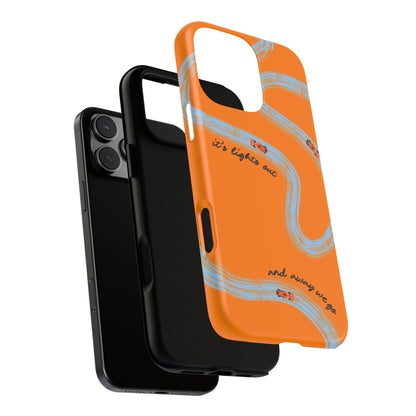 F1 Phone Case McLaren Painted "its lights out and away we go", Trendy F1 Gift, Formula 1 Gift, Cute F1 Phone Case, Phone Case