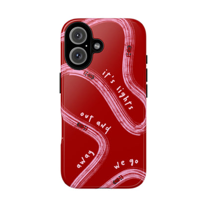Red and Pink Lights Out F1 Phone Case Design, Trendy F1 Gift, Formula 1 Gift, Cute F1 Phone Case, Unique Formula One Phone Case