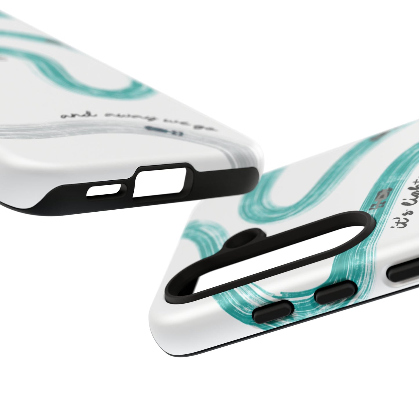 Mercedes F1 Phone Case Painted "its lights out and away we go", Trendy F1 Gift, Formula 1 Gift, Cute F1 Phone Case