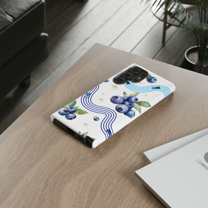 F1 Williams and Blueberries Phone Case, Trendy F1 Gift, Formula 1 Gift, Cute Fruit F1 Phone Case, Unique Phone Case