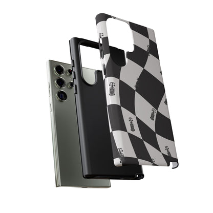 F1 Phone Case Black and White Checkered Design, Trendy F1 Gift, Formula 1 Gift, Cute F1 Phone Case, Unique Formula One Phone Case