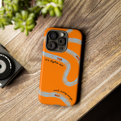F1 Phone Case McLaren Painted "its lights out and away we go", Trendy F1 Gift, Formula 1 Gift, Cute F1 Phone Case, Phone Case