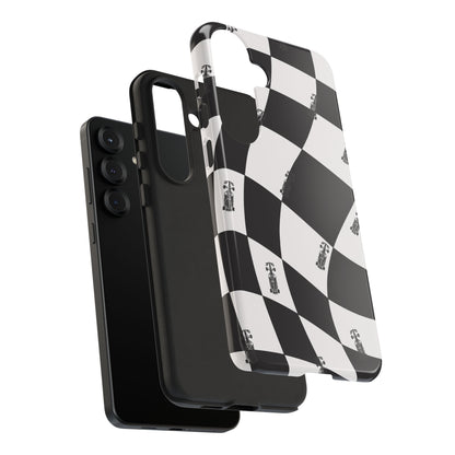 F1 Phone Case Black and White Checkered Design, Trendy F1 Gift, Formula 1 Gift, Cute F1 Phone Case, Unique Formula One Phone Case