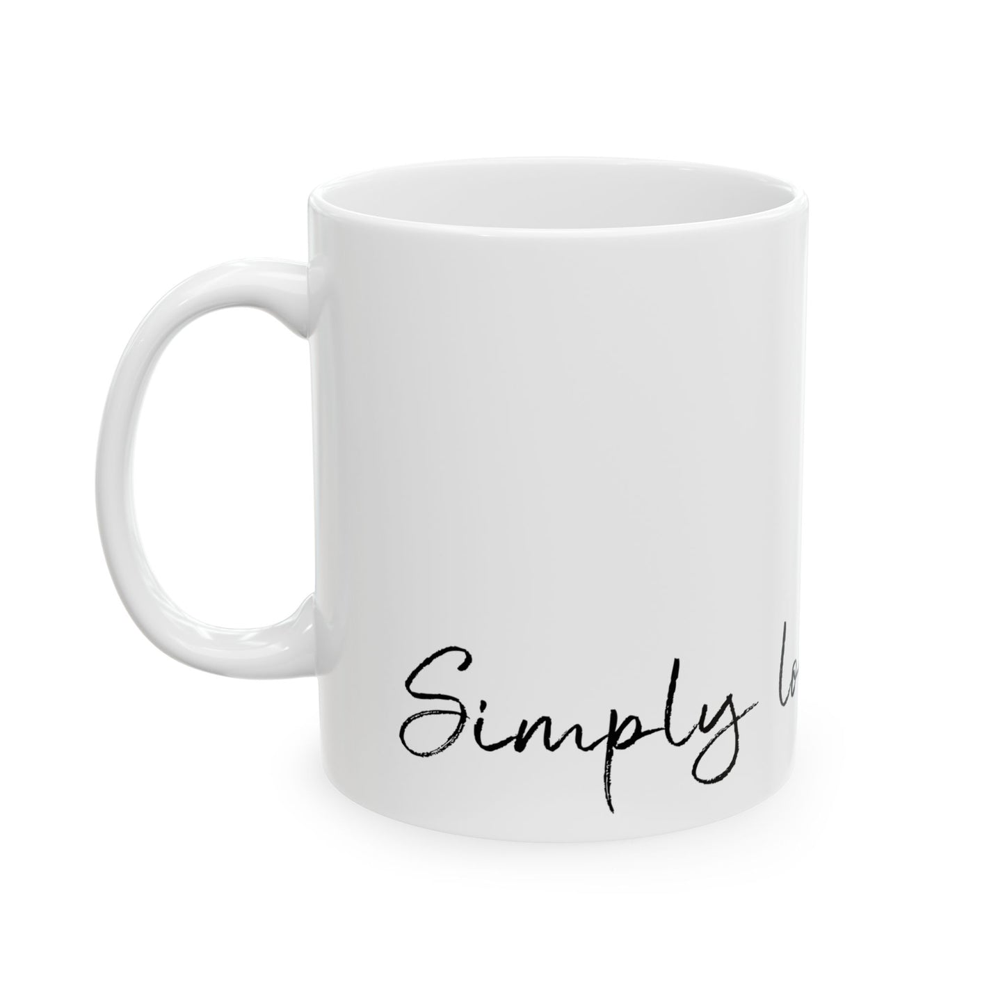 F1 Simply Lovely Mug, Minimalist Formula One Mug, Inspirational Ceramic Mug for Coffee Lovers
