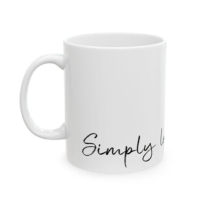F1 Simply Lovely Mug, Minimalist Formula One Mug, Inspirational Ceramic Mug for Coffee Lovers