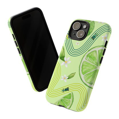 Green F1 Aston Martin and Lime Phone Case, Trendy F1 Gift, Formula 1 Gift, Cute Fruit F1 Phone Case, Unique Phone Case