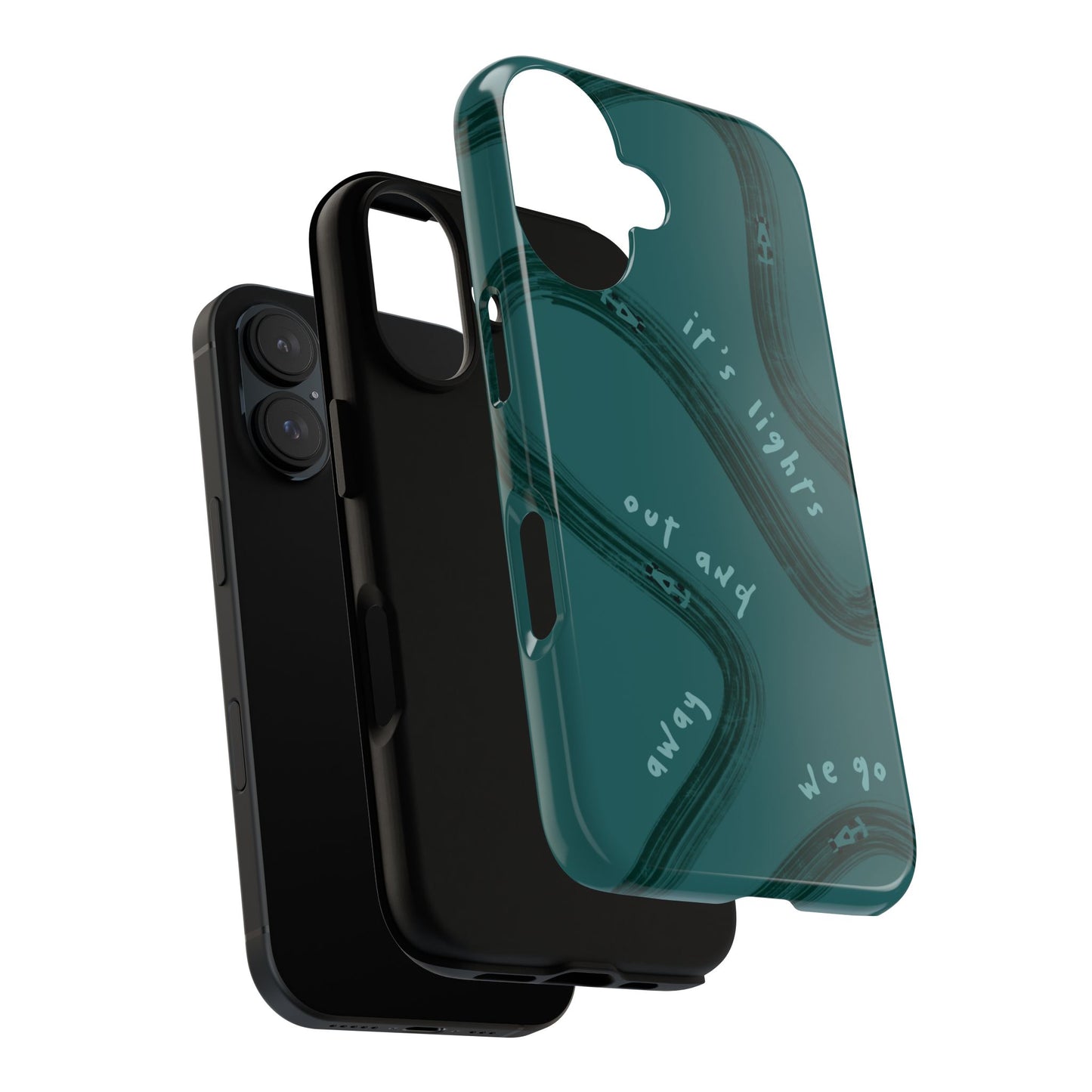 Teal Lights Out F1 Phone Case Design, Trendy F1 Gift, Formula 1 Gift, Cute F1 Phone Case, Unique Formula One Phone Case