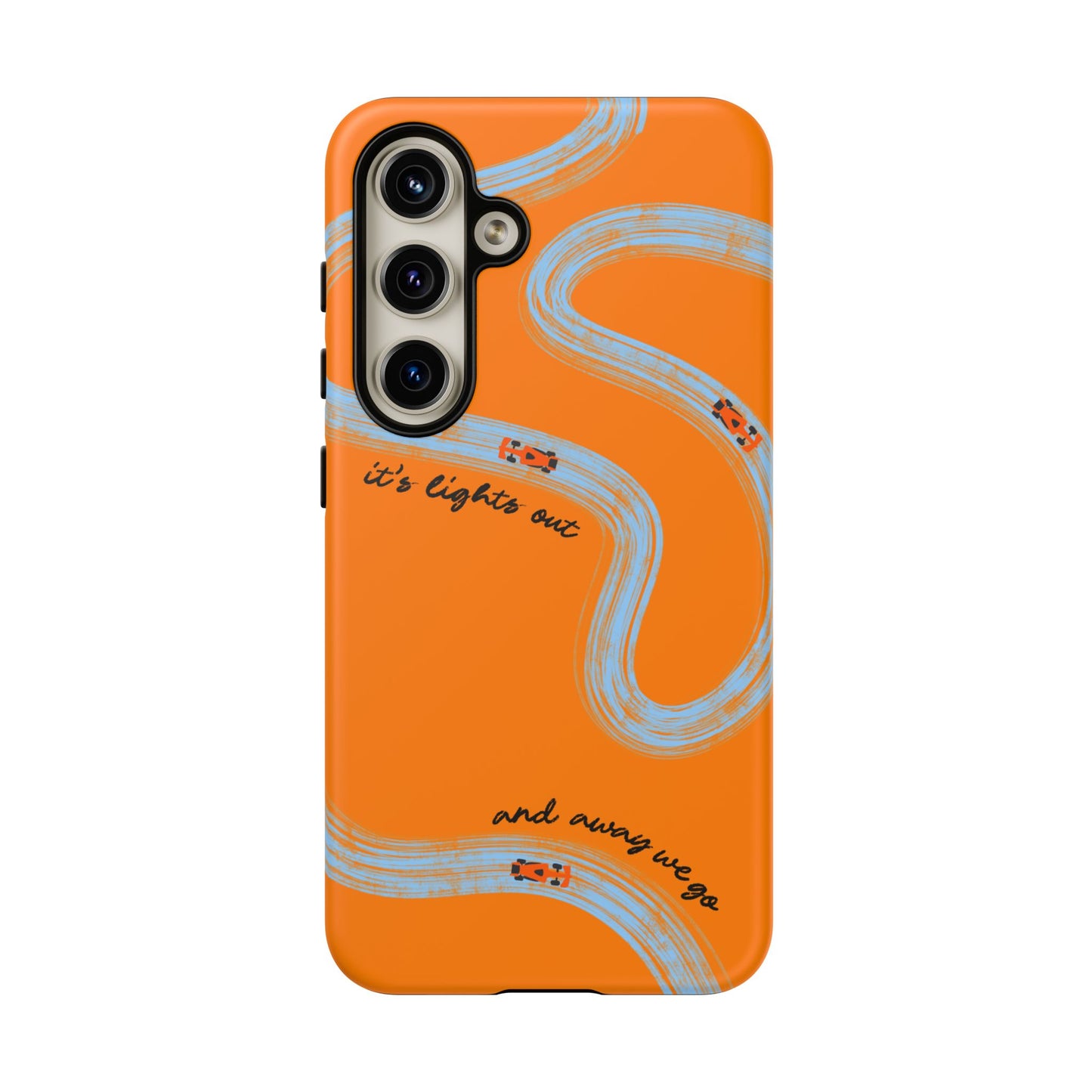 F1 Phone Case McLaren Painted "its lights out and away we go", Trendy F1 Gift, Formula 1 Gift, Cute F1 Phone Case, Phone Case