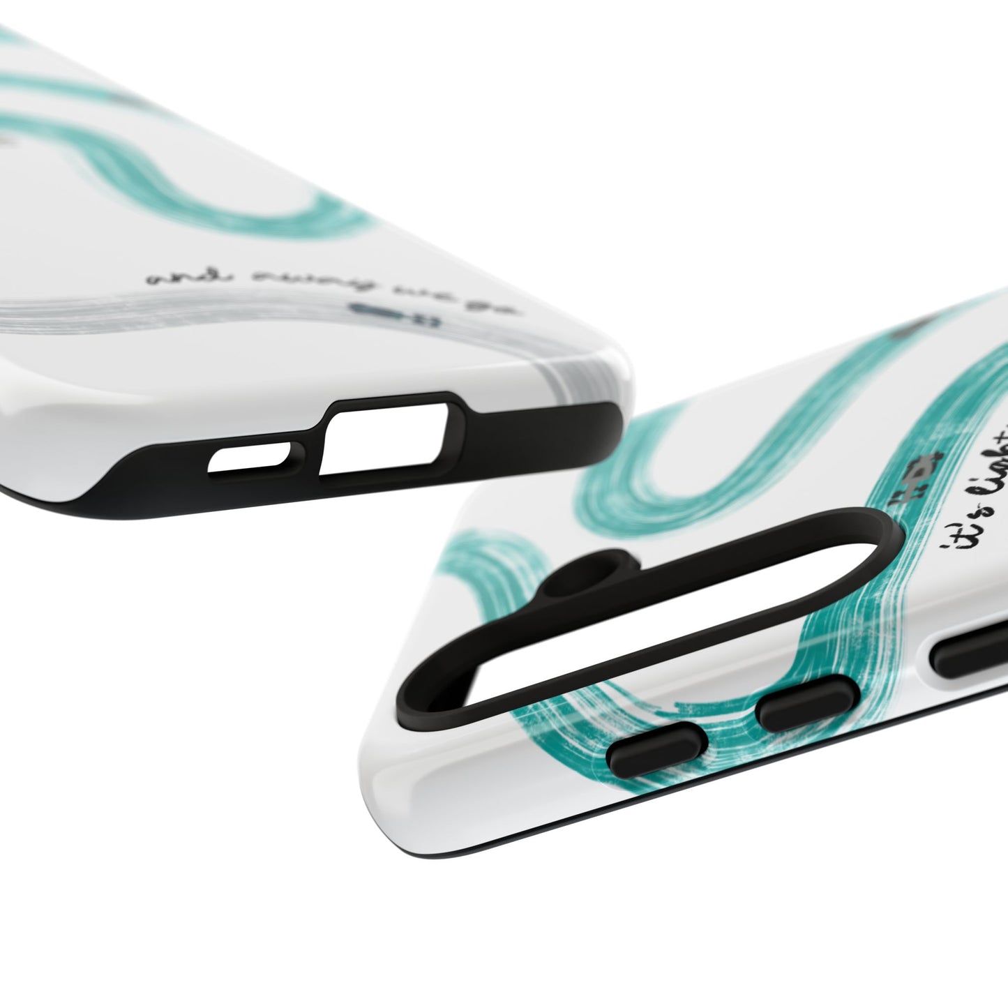 Mercedes F1 Phone Case Painted "its lights out and away we go", Trendy F1 Gift, Formula 1 Gift, Cute F1 Phone Case