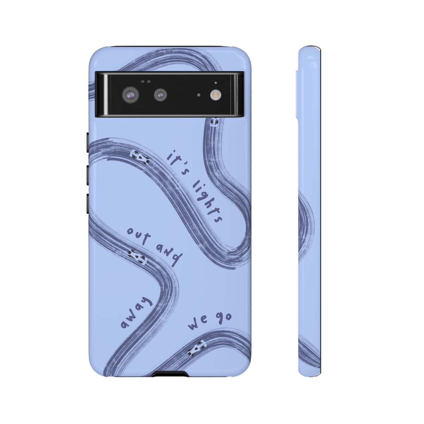 Blue Lights Out F1 Phone Case Design, Trendy F1 Gift, Formula 1 Gift, Cute F1 Phone Case, Unique Formula One Phone Case