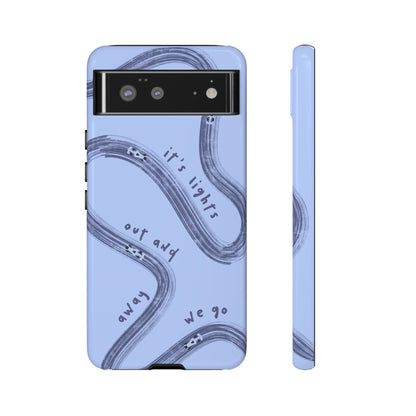 Blue Lights Out F1 Phone Case Design, Trendy F1 Gift, Formula 1 Gift, Cute F1 Phone Case, Unique Formula One Phone Case