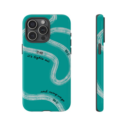 Mercedes F1 Phone Case Painted "its lights out and away we go", Trendy F1 Gift, Formula 1 Gift, Cute F1 Phone Case