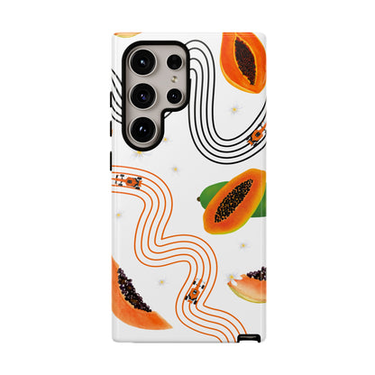 F1 McLaren and Papaya Phone Case , Trendy F1 Gift, Formula 1 Gift, Cute Fruit F1 Phone Case, Unique Phone Case